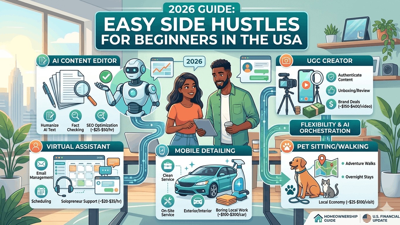 12 Easy Side Hustles for Beginners in the USA
