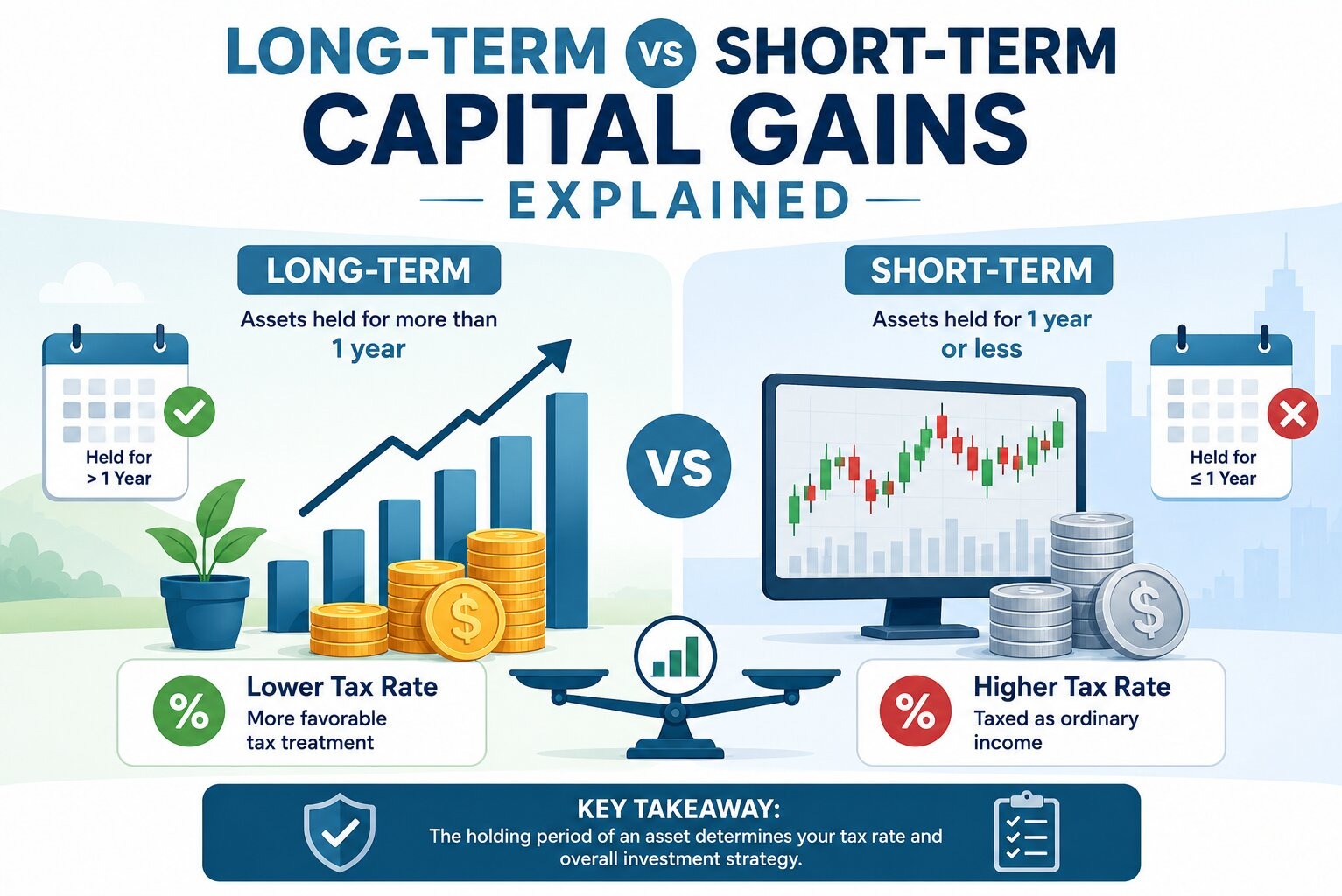 Long-Term vs Short-Term Capital Gains Explained