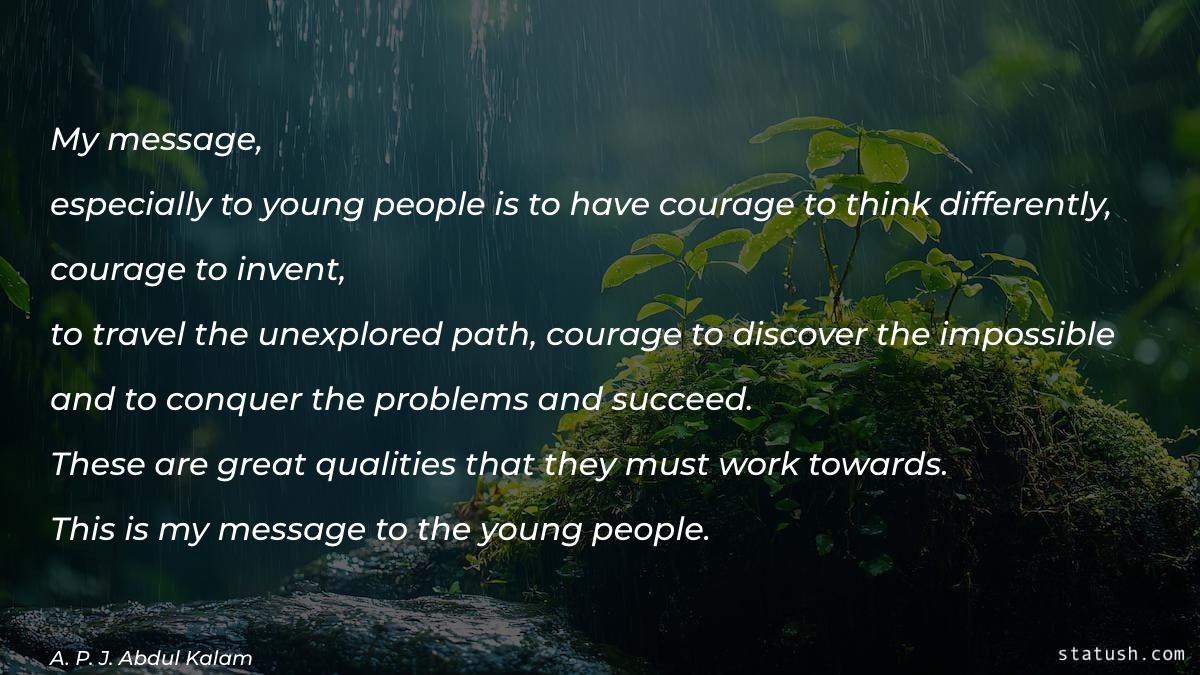 My message - Courage Quotes at statush.com