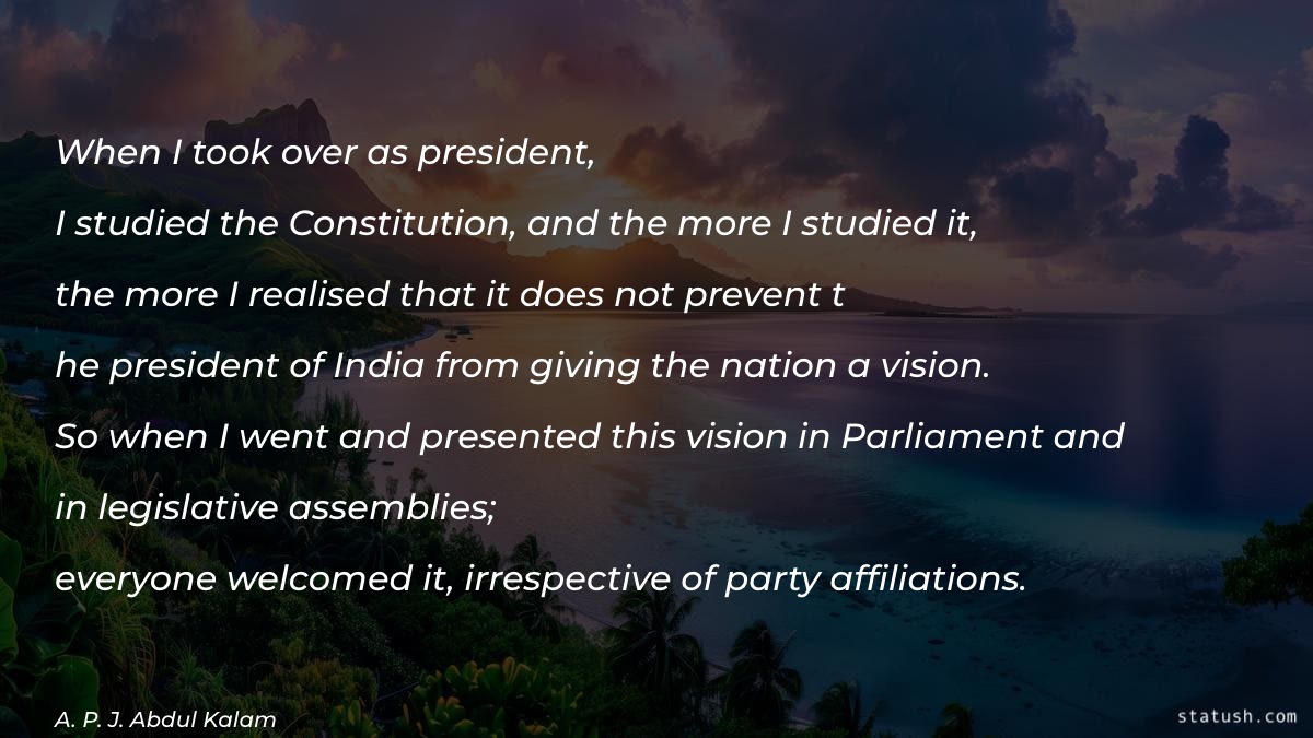 When I took over as president Motivational Quotes at statush.com