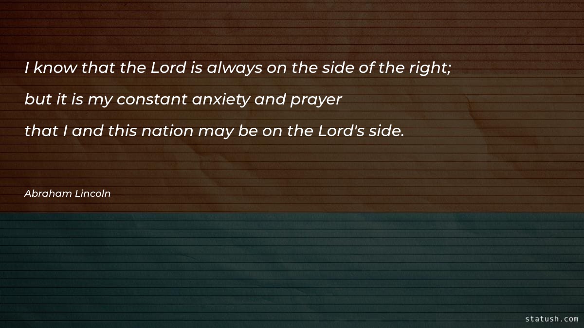 I know that the Lord is always Motivational Quotes at statush.com