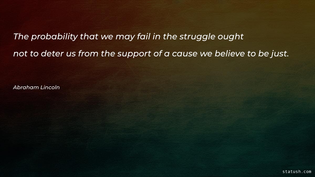The probability that we may fail Motivational Quotes at statush.com