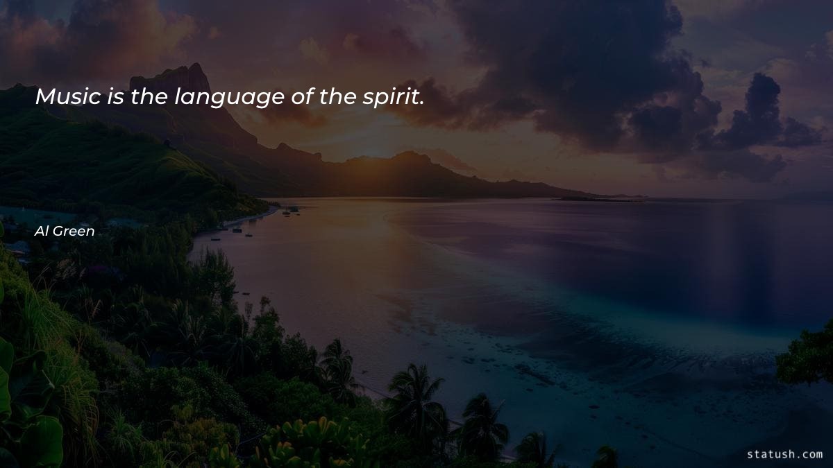 Music is the language of Music Quotes at statush.com