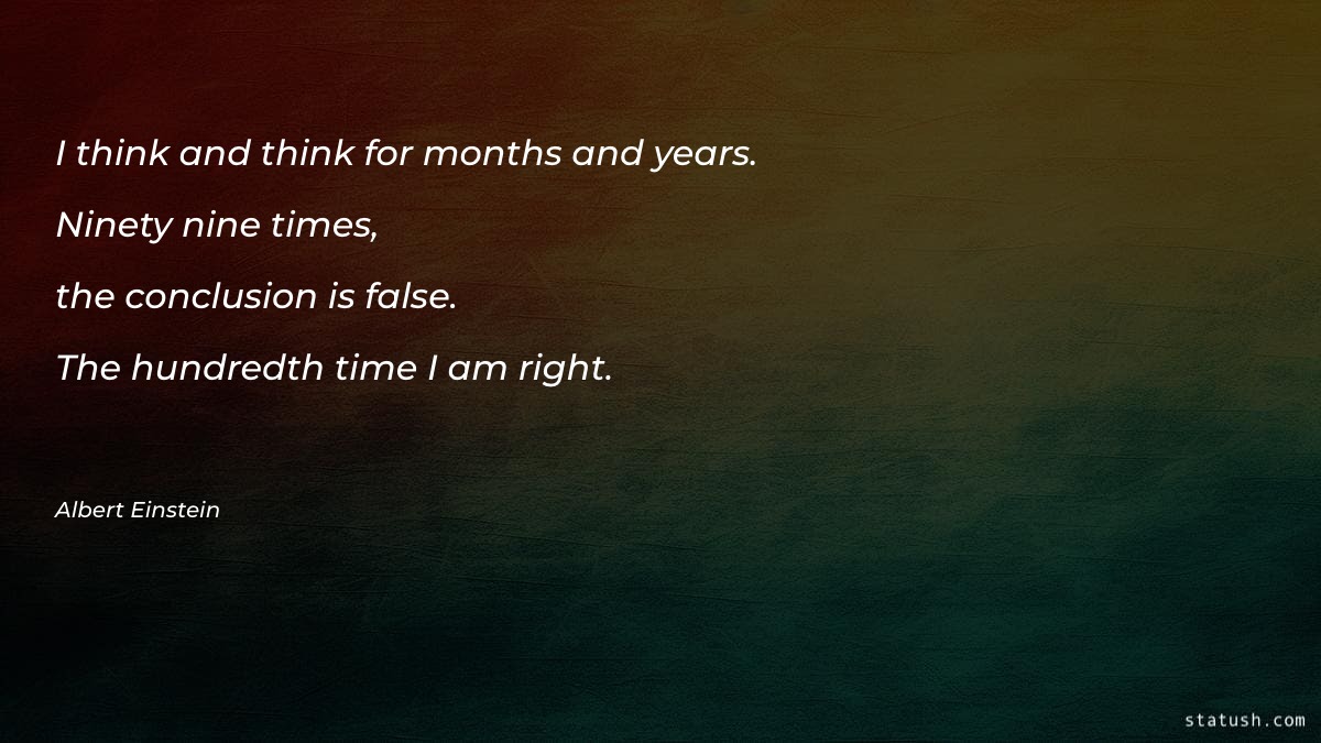 I think and think for months Motivational Quotes at statush.com