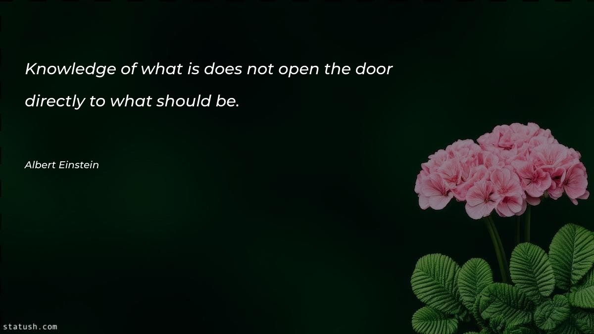 Knowledge of what is does - Knowledge Quotes at statush.com