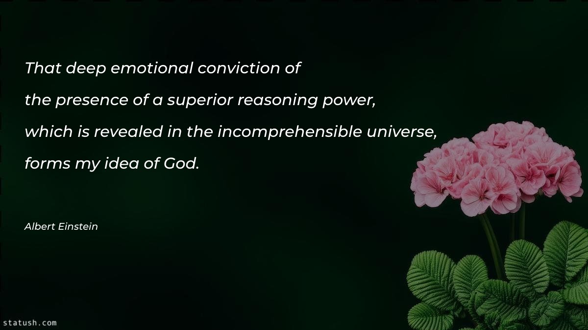 That deep emotional conviction - Motivational Quotes at statush.com
