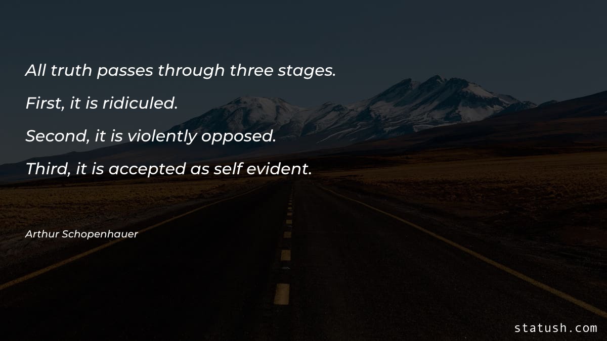 All truth passes through three