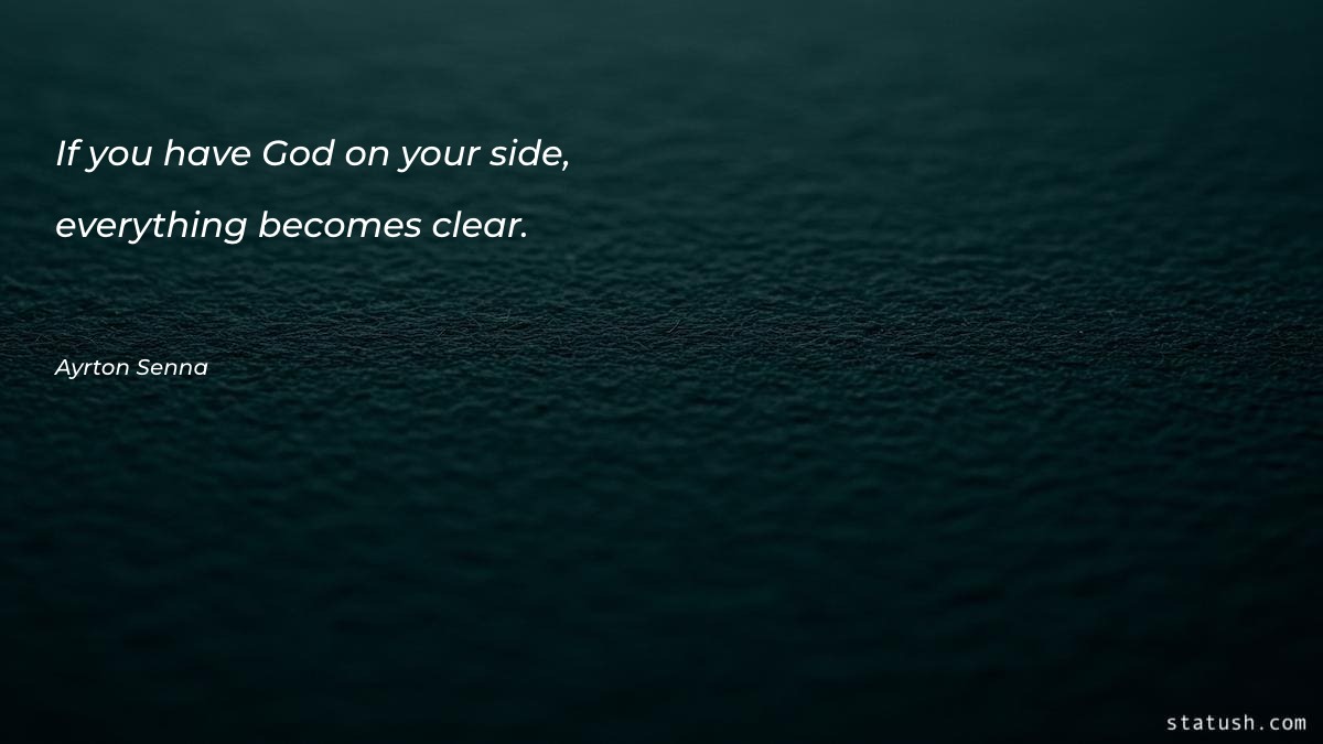 If you have God on