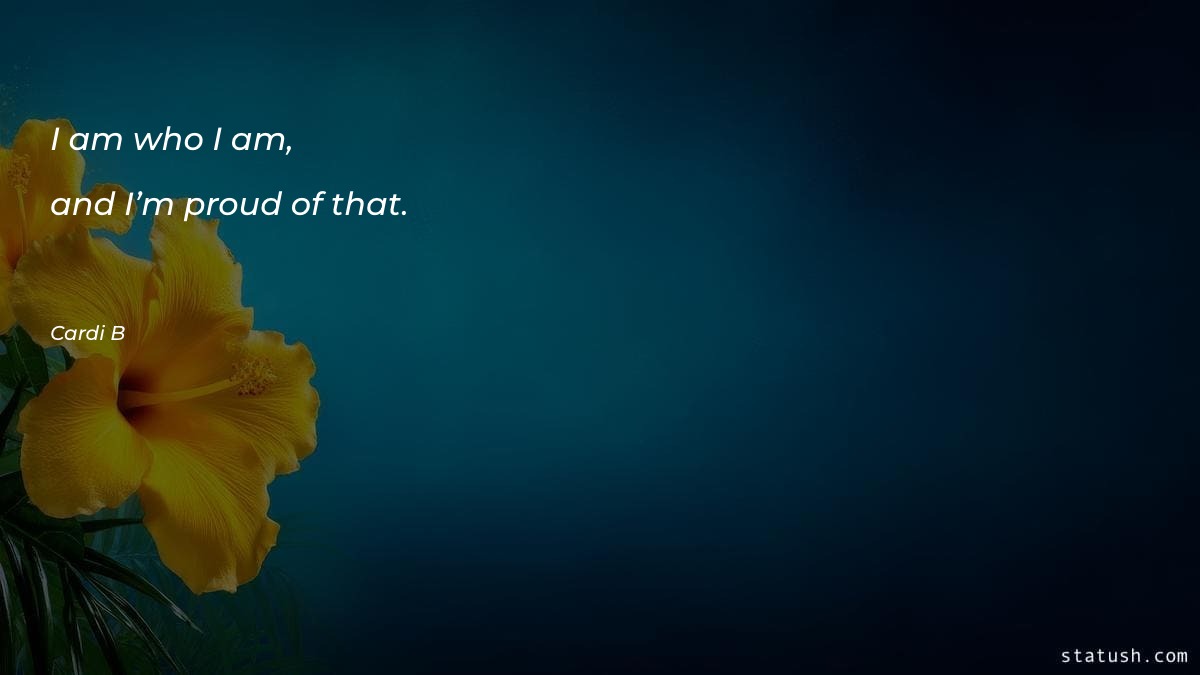 I am who I am