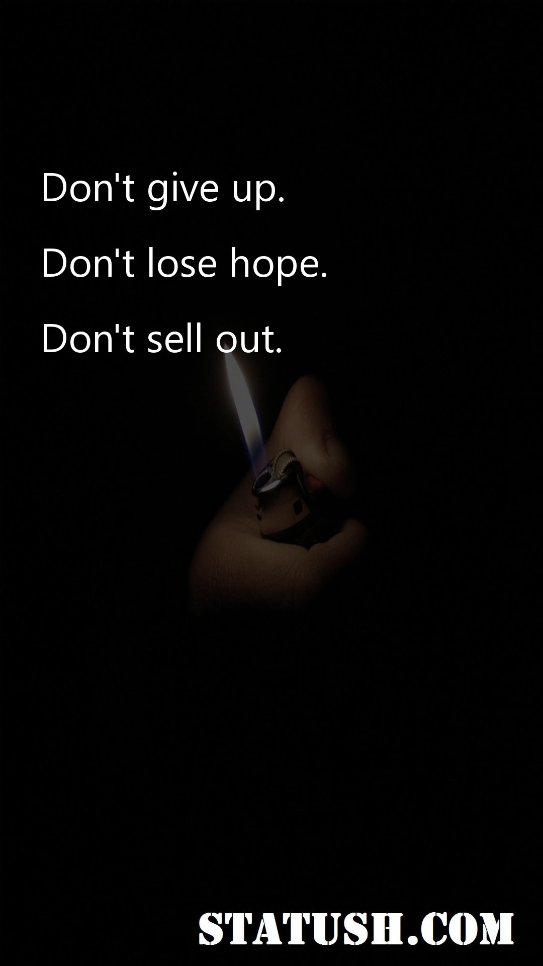 Dont give up - Hope Quotes at statush.com