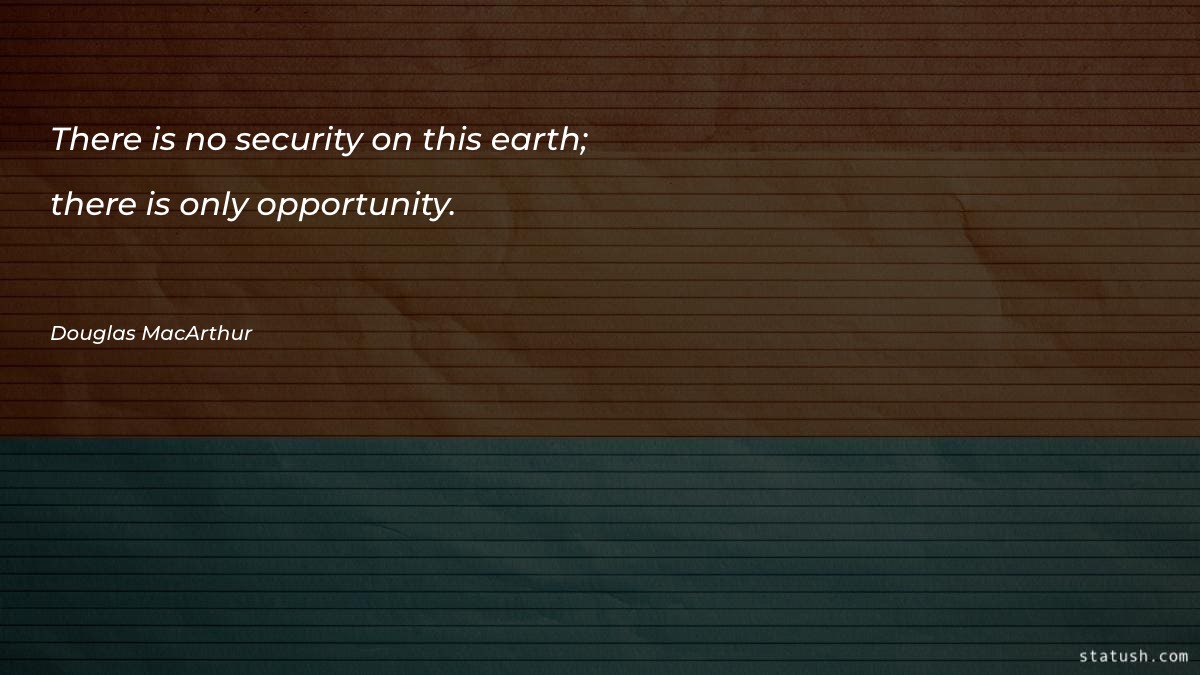 There is no security on - Motivational Quotes at statush.com