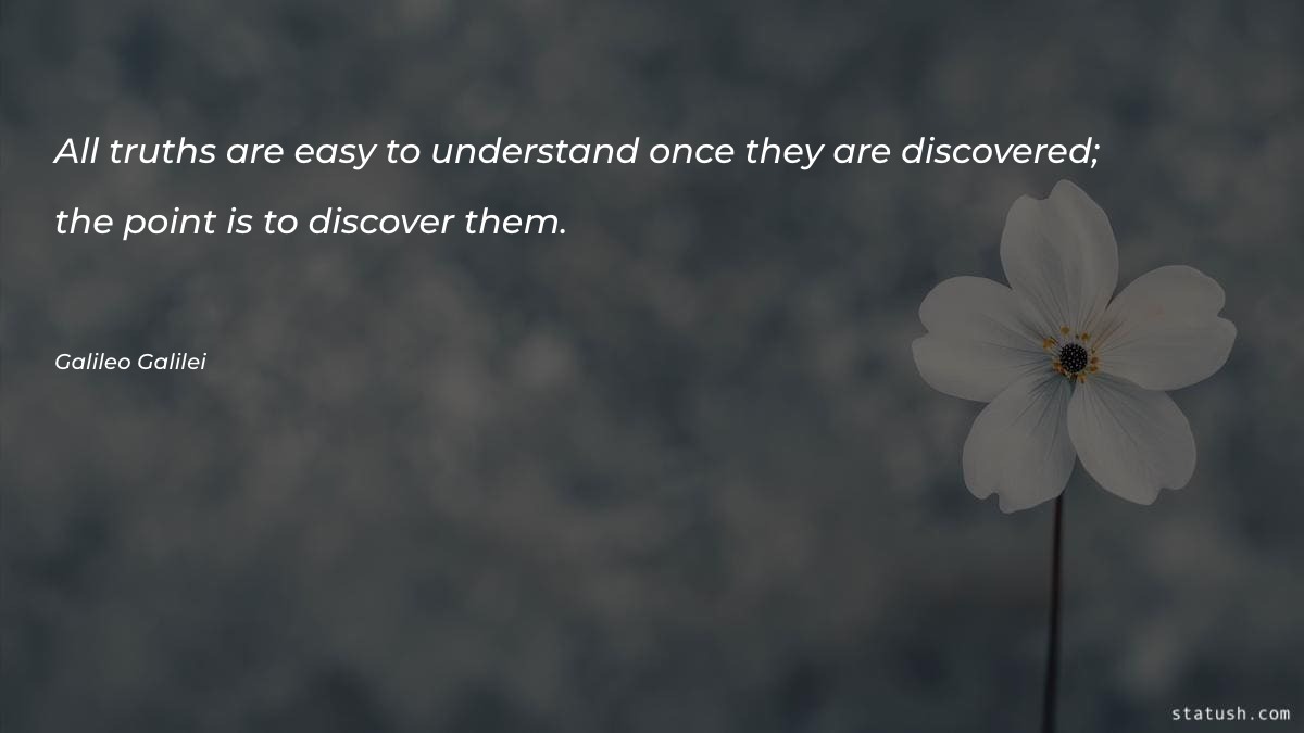 All truths are easy to - Motivational Quotes at statush.com