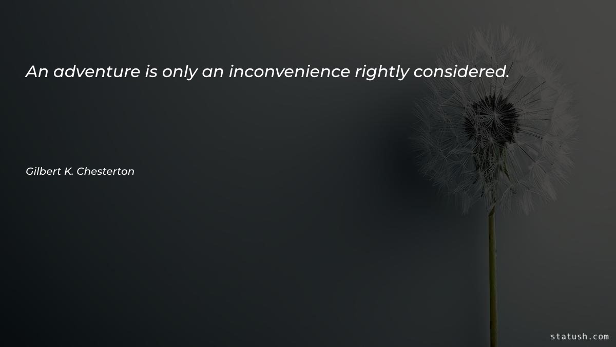 An adventure is only an - Motivational Quotes at statush.com