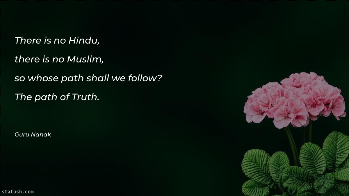 There is no Hindu, there - Motivational Quotes at statush.com