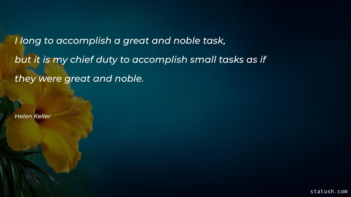 I long to accomplish a - Motivational Quotes at statush.com