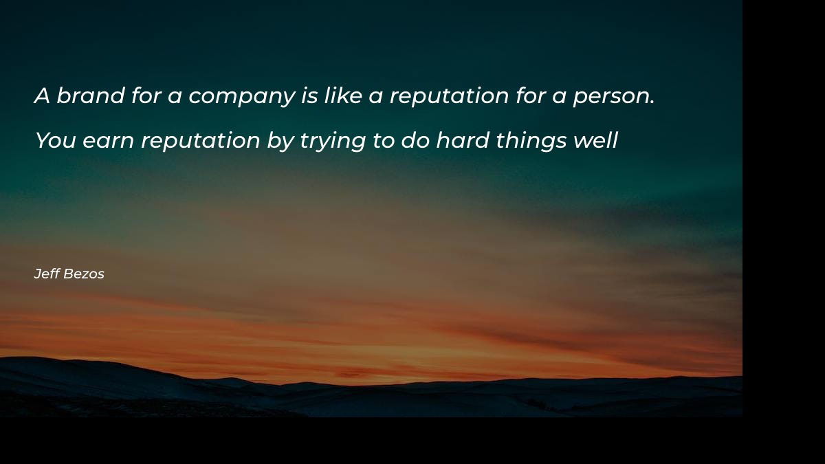 A brand for a company is like Business Quotes at statush.com