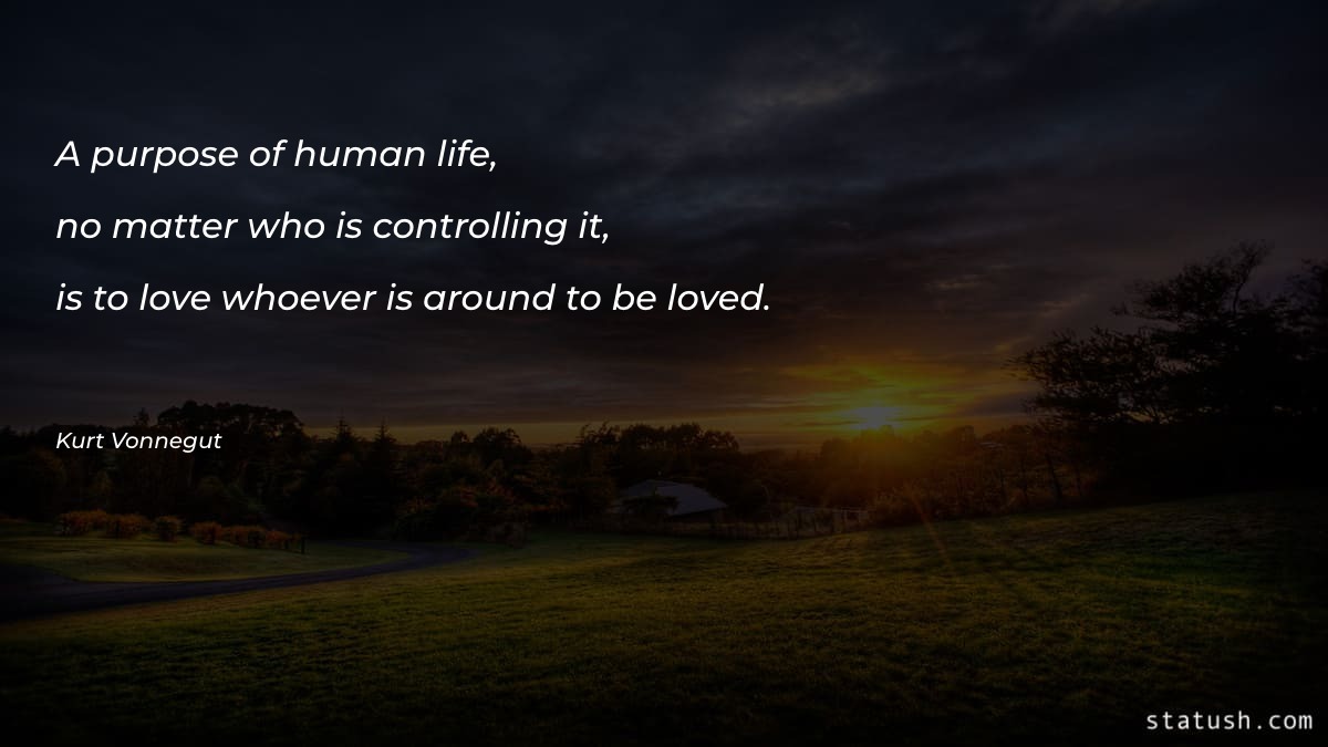 A purpose of human life - Motivational Quotes at statush.com