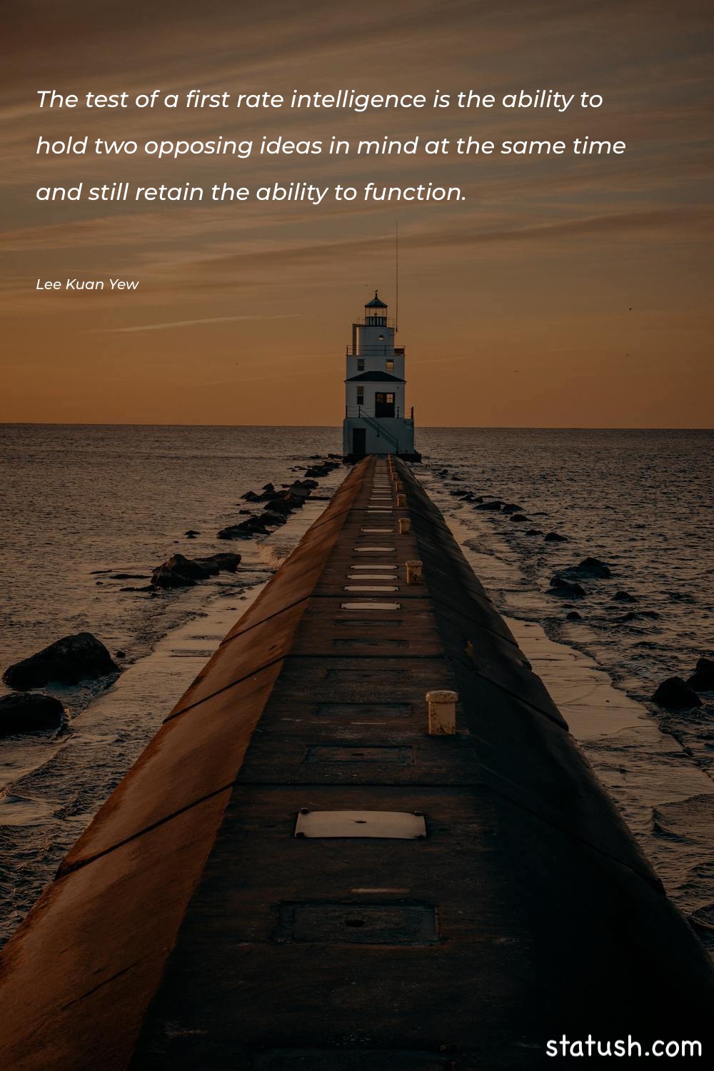 The test of a first-rate Motivational Quotes at statush.com
