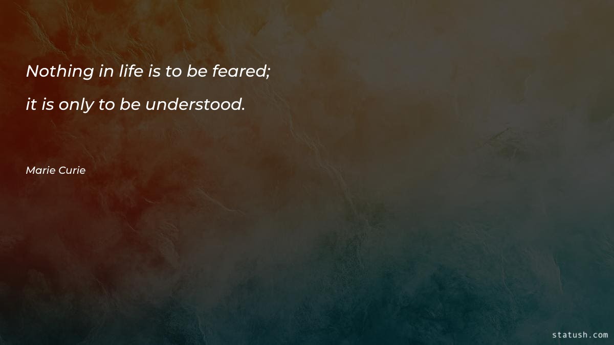 Nothing in life is to - Motivational Quotes at statush.com