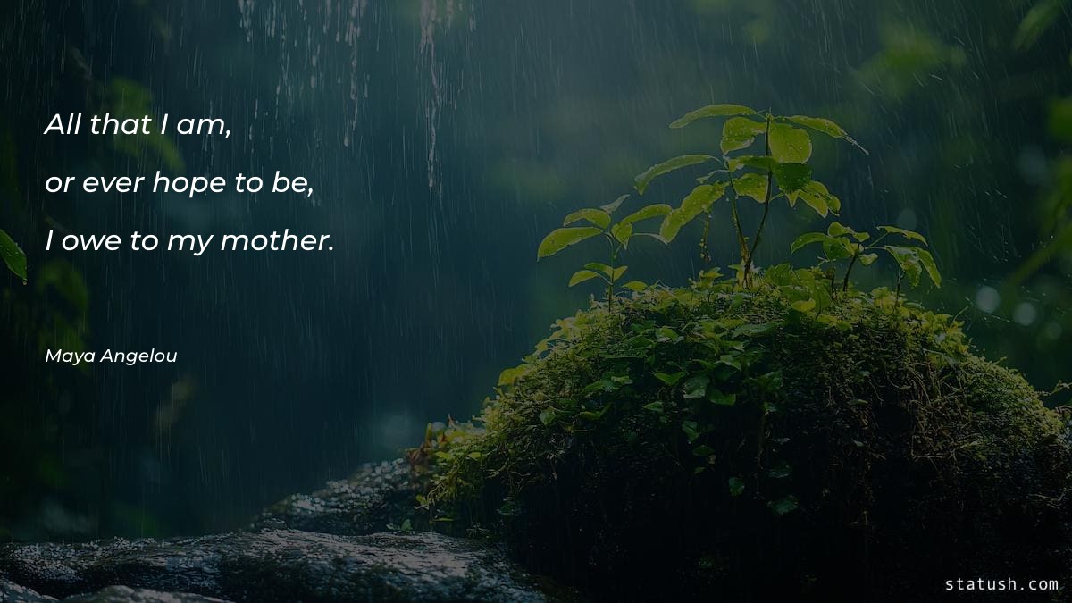 All that I am, or Mother's Day Quotes at statush.com