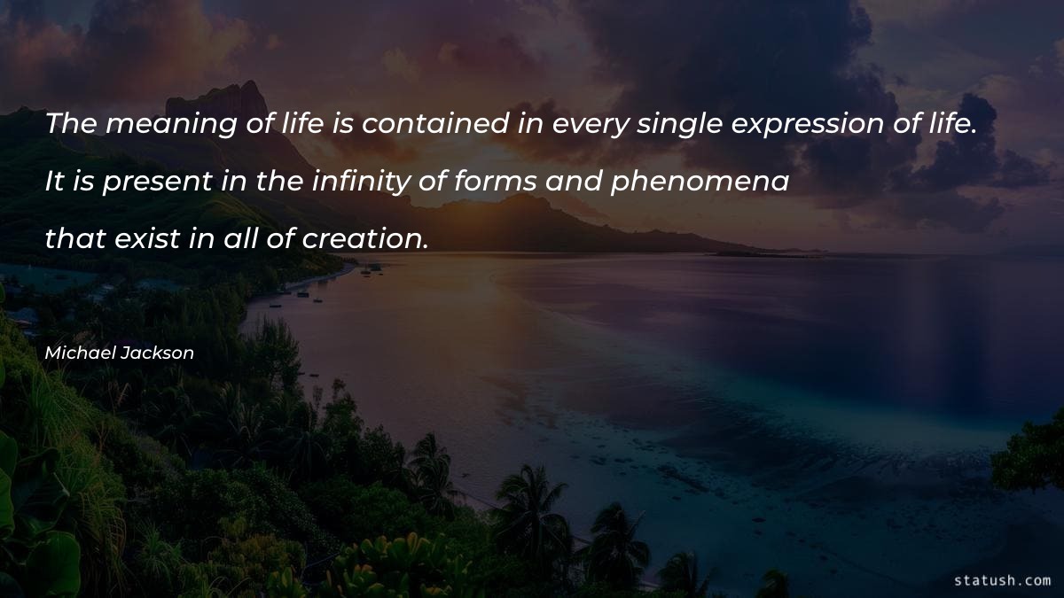 The meaning of life is contained Motivational Quotes at statush.com