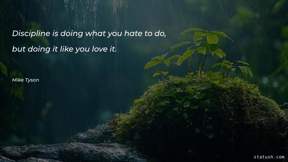 Discipline is doing what you - Motivational Quotes at statush.com