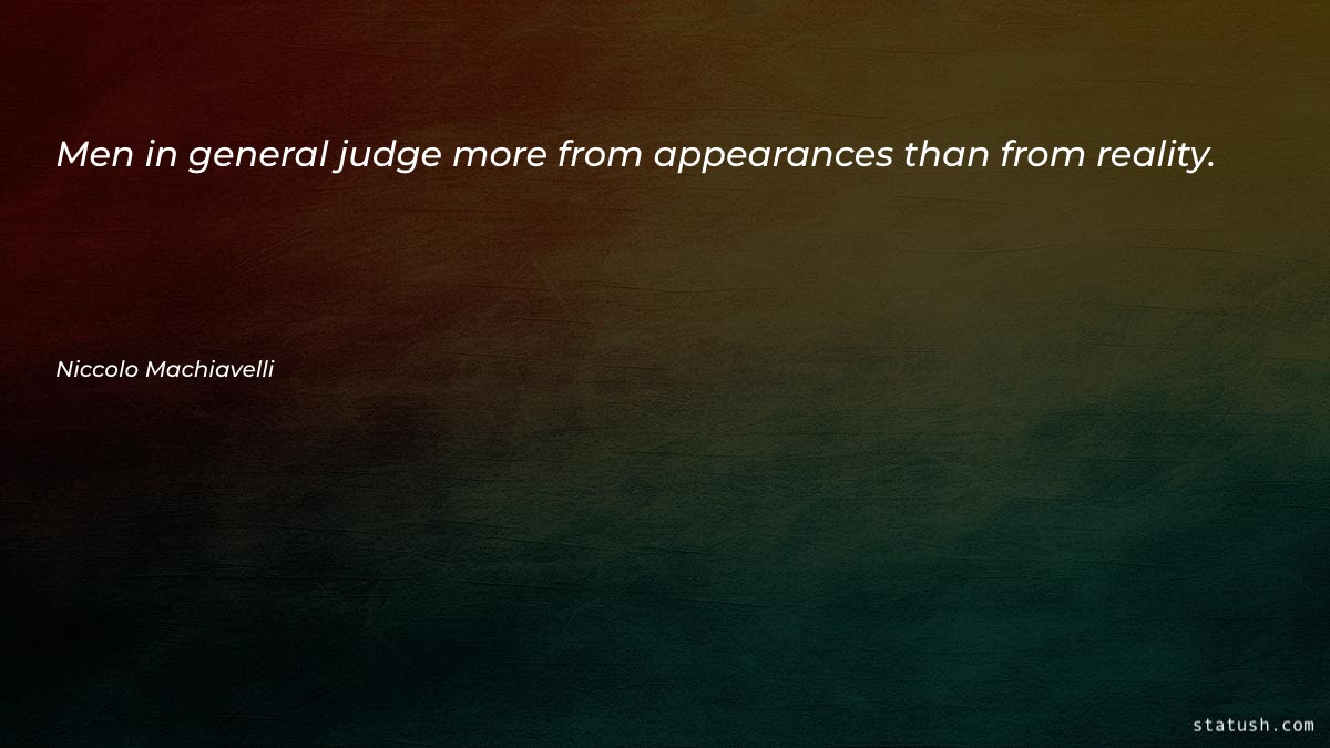 Men in general judge more - Motivational Quotes at statush.com