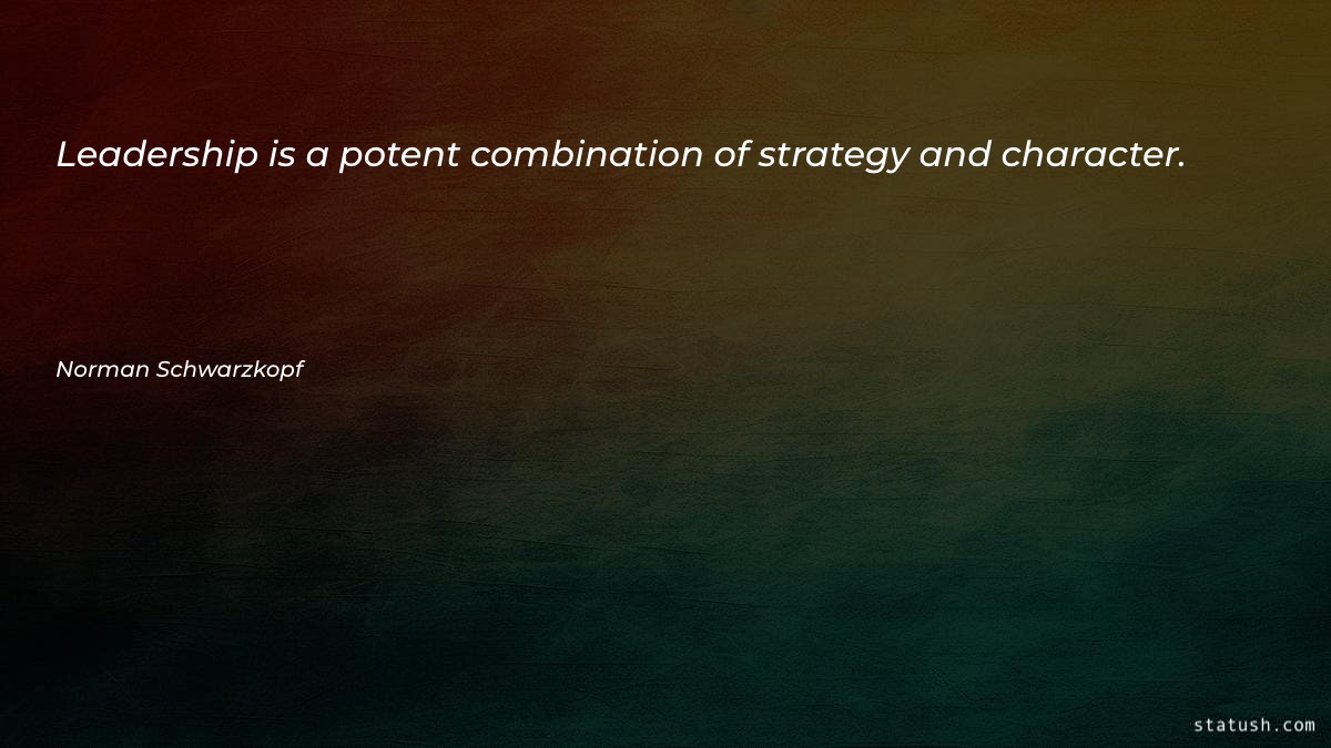 Leadership is a potent combination