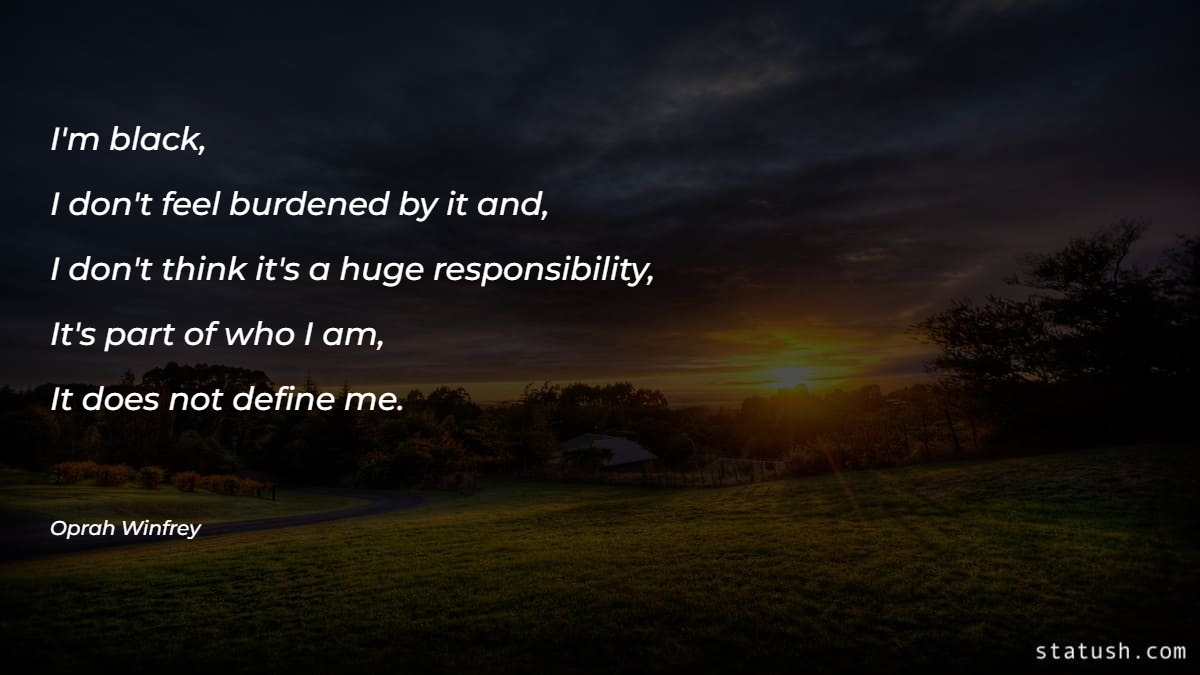 I'm black Motivational Quotes at statush.com