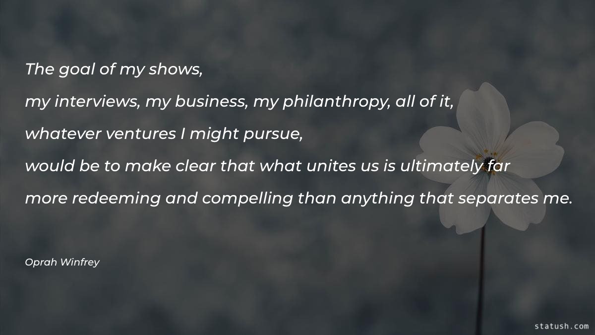 The goal of my shows Motivational Quotes at statush.com