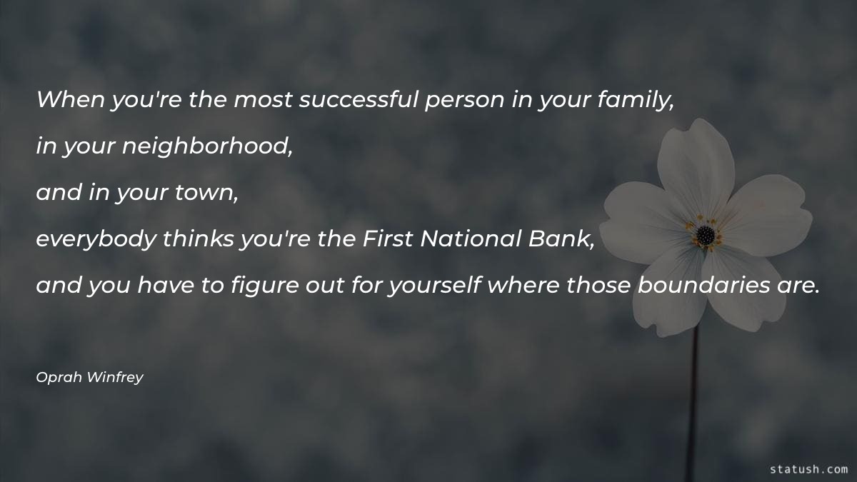 When you're the most successful person Family Quotes at statush.com