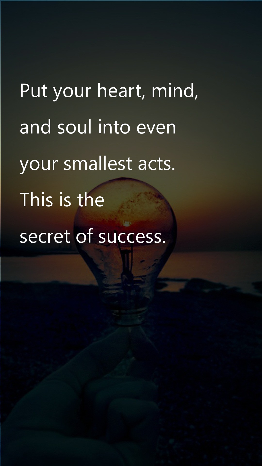 Put your heart and mind - Inspiration Quotes at statush.com