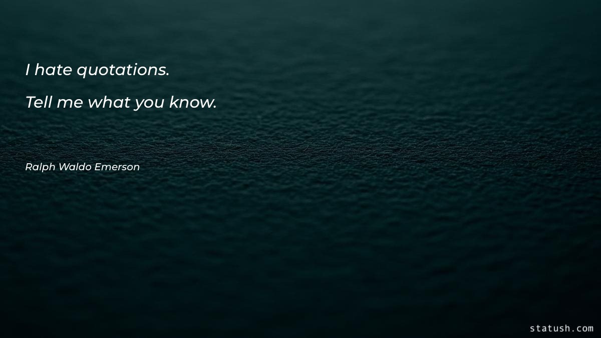 I hate quotations Motivational Quotes at statush.com