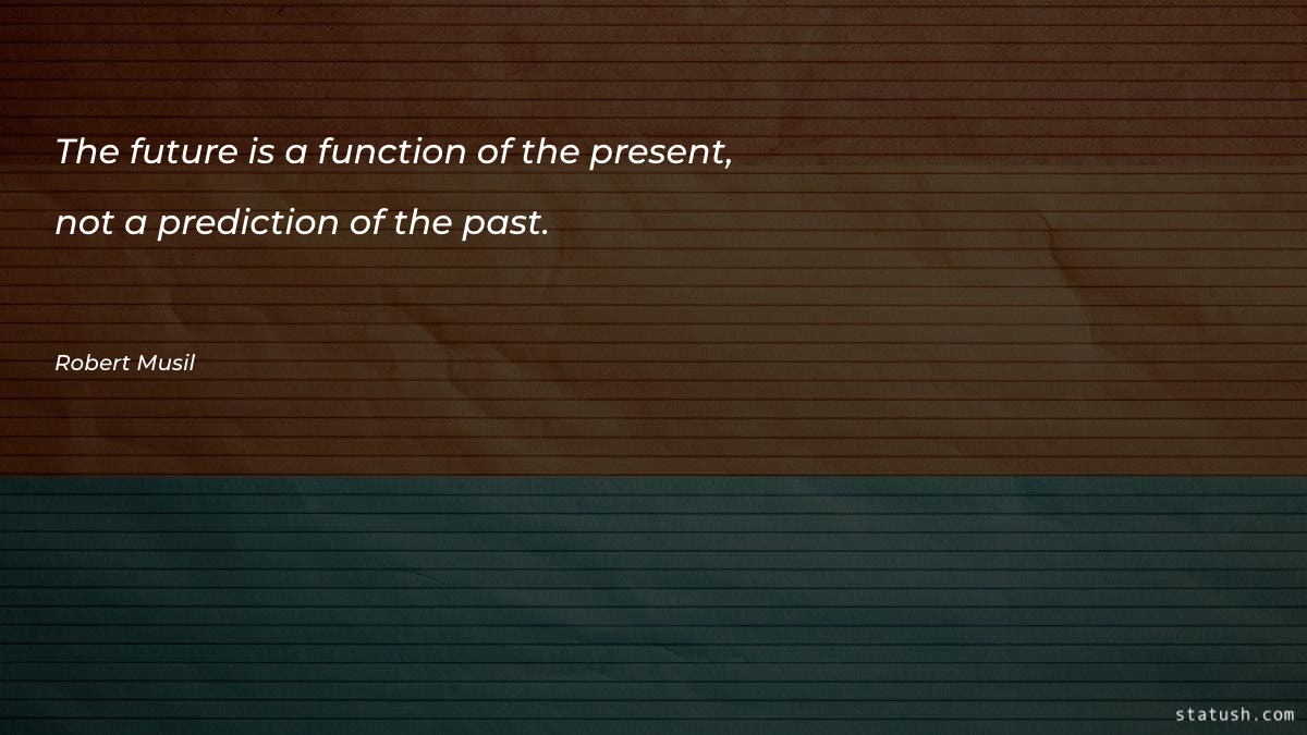 The future is a function Motivational Quotes at statush.com