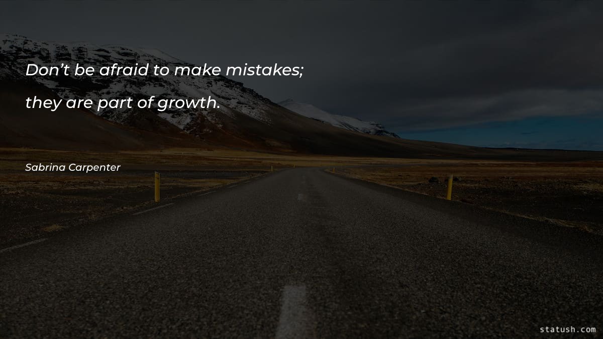 Don’t be afraid to make