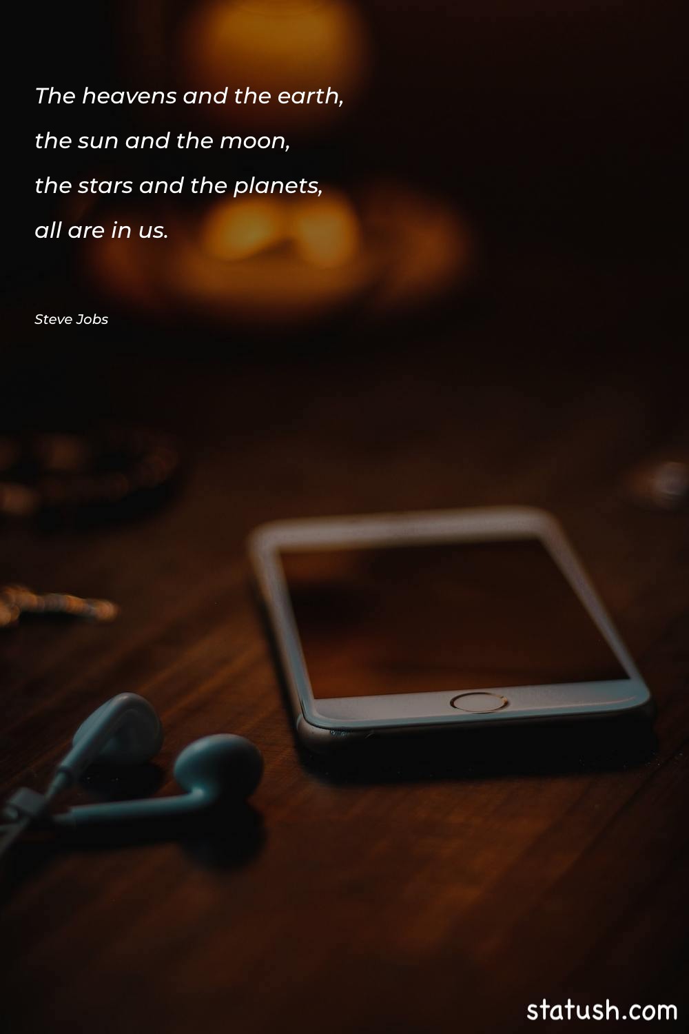 The heavens and the earth Motivational Quotes at statush.com