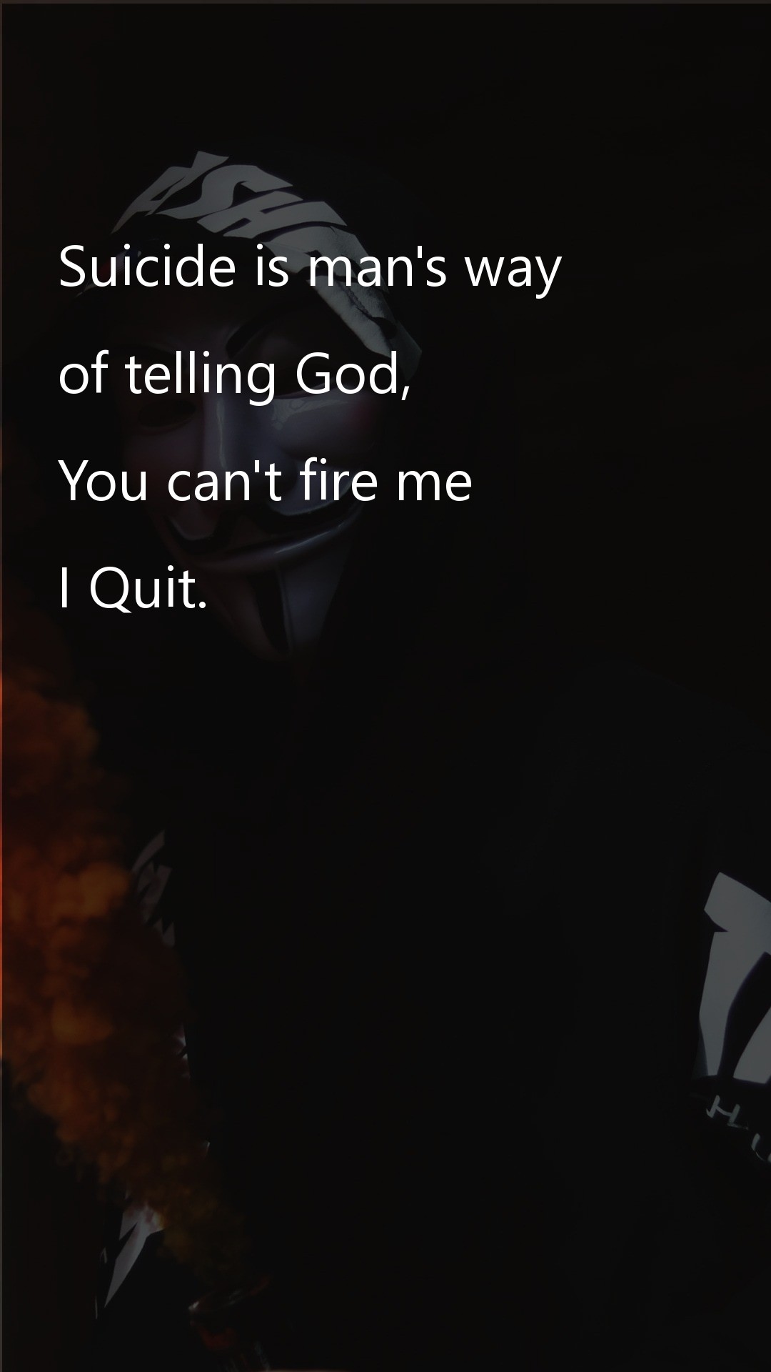 Suicide is mans way - Death Quotes at statush.com