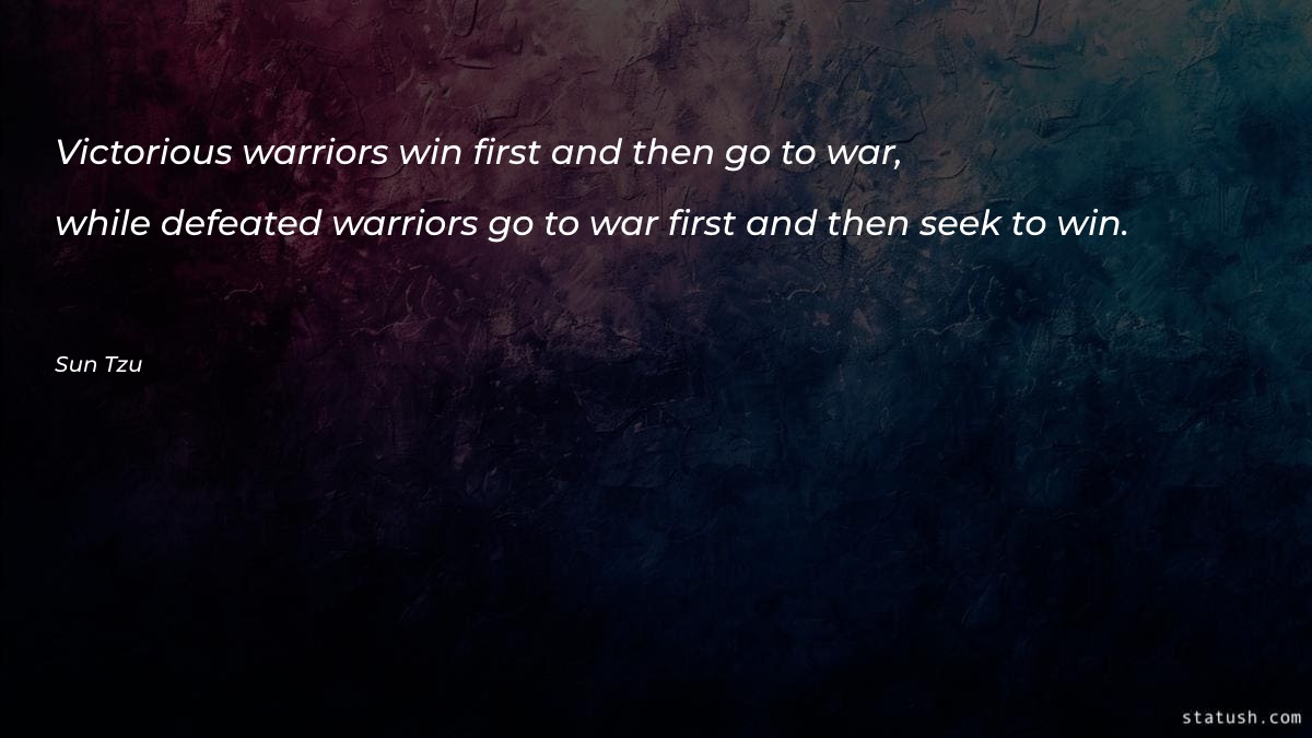 Victorious warriors win first and