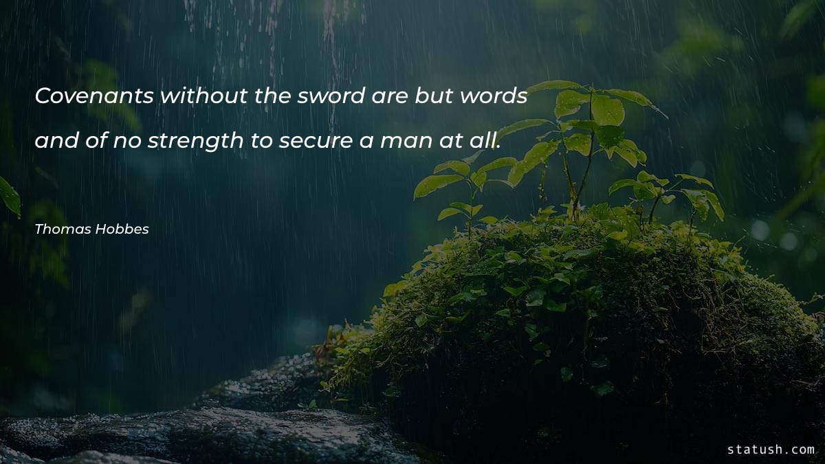 Covenants without the sword are - Motivational Quotes at statush.com