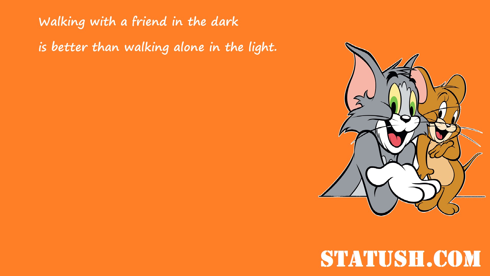 Walking with a friend in the dark Friendship Quotes at statush.com
