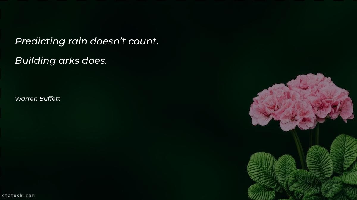 Predicting rain doesn’t count. Building Motivational Quotes at statush.com