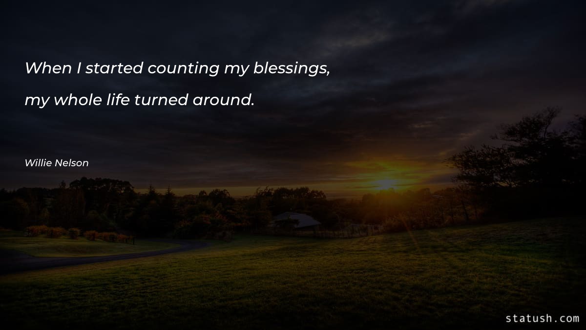 When I started counting my