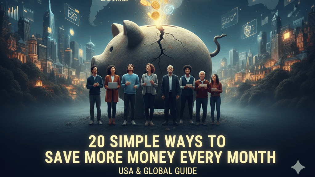 20 Simple Ways to Save More Money Every Month (USA & Global)