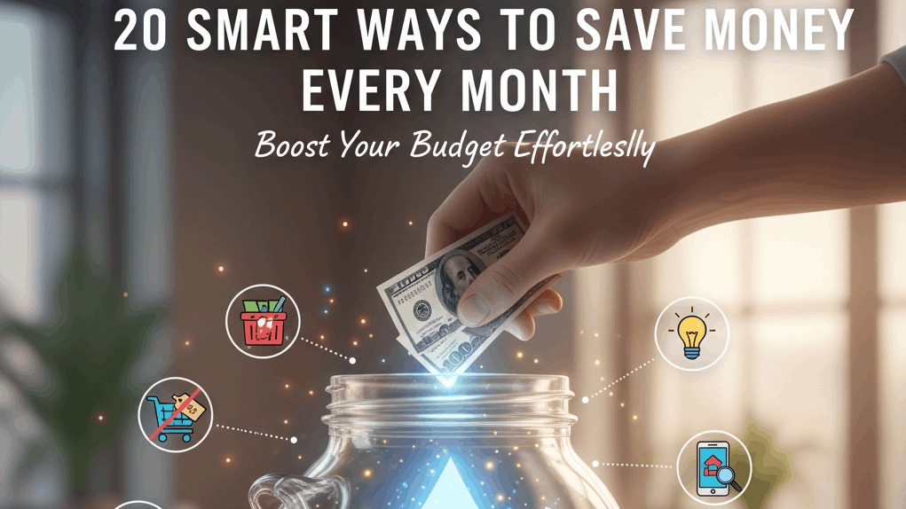 20 Smart Ways to Save Money Every Month: Boost Your Budget Effortlessly