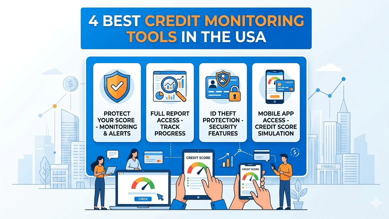 4 Best Credit Monitoring Tools in the USA