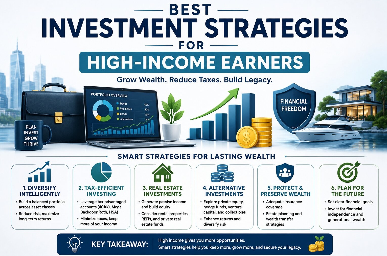Best Investment Strategies for High-Income Earners