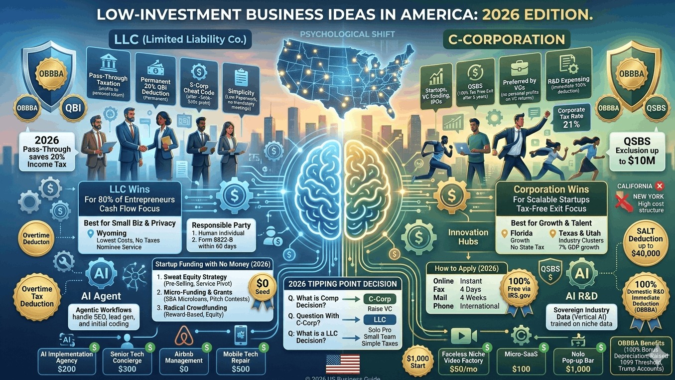 Best Low-Investment Business Ideas in USA 2026