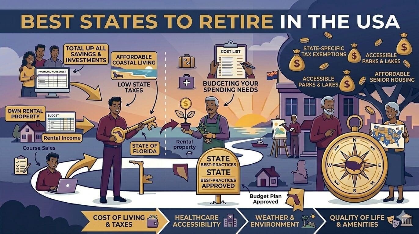 Best States to Retire in the USA