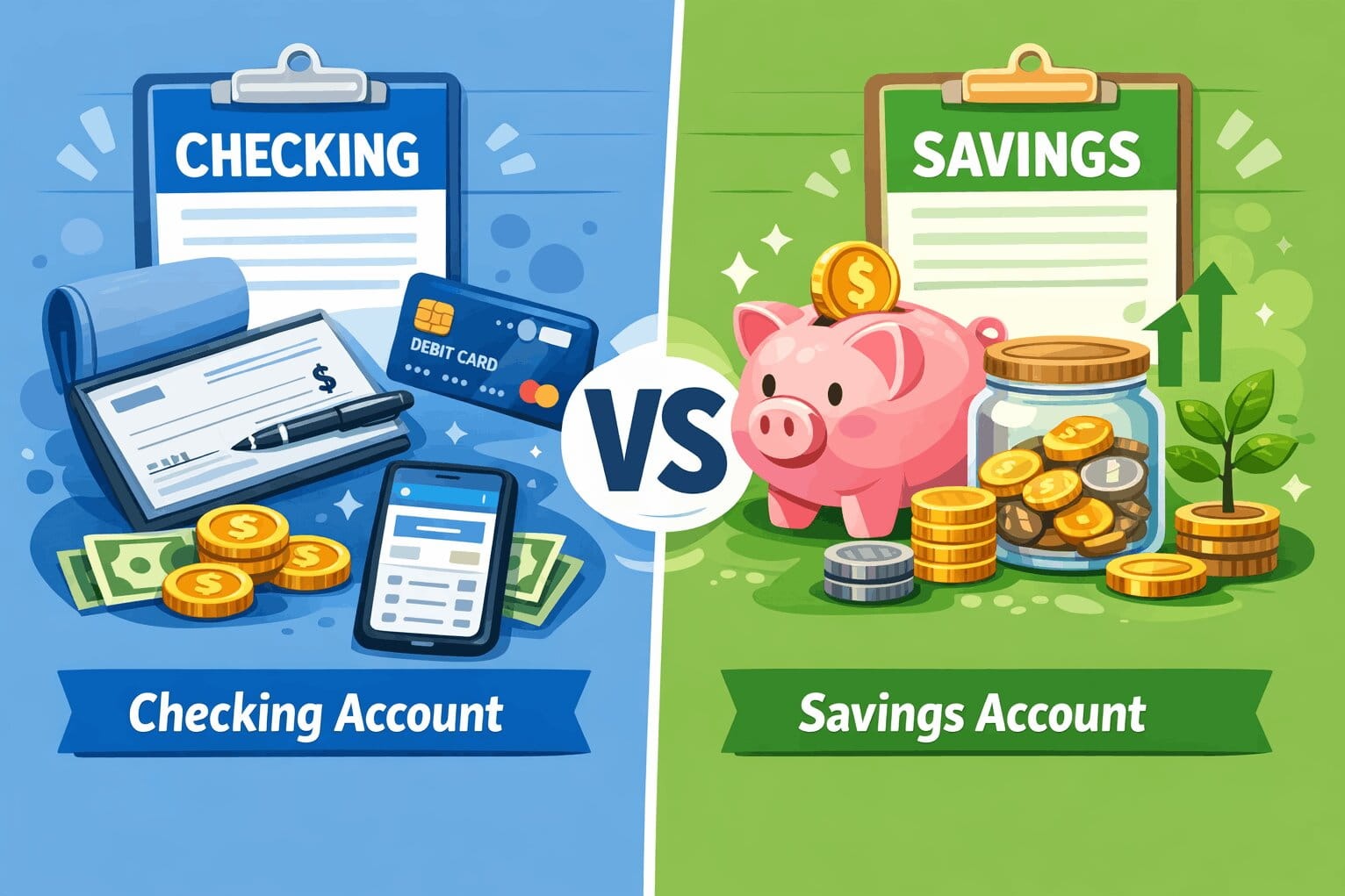Checking vs Savings Accounts