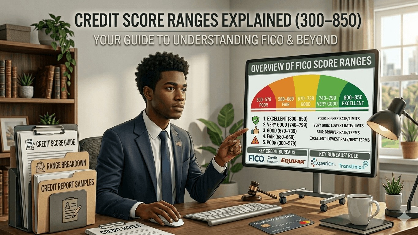 Credit Score Ranges Explained (300–850)